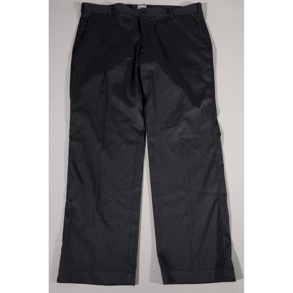 Nike Golf Pants Mens 40x32 Black Dri-FIT Flat Front Trousers 597323-012